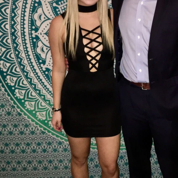 Missguided Dresses & Skirts - Black mini dress from Missguided. Only worn once!